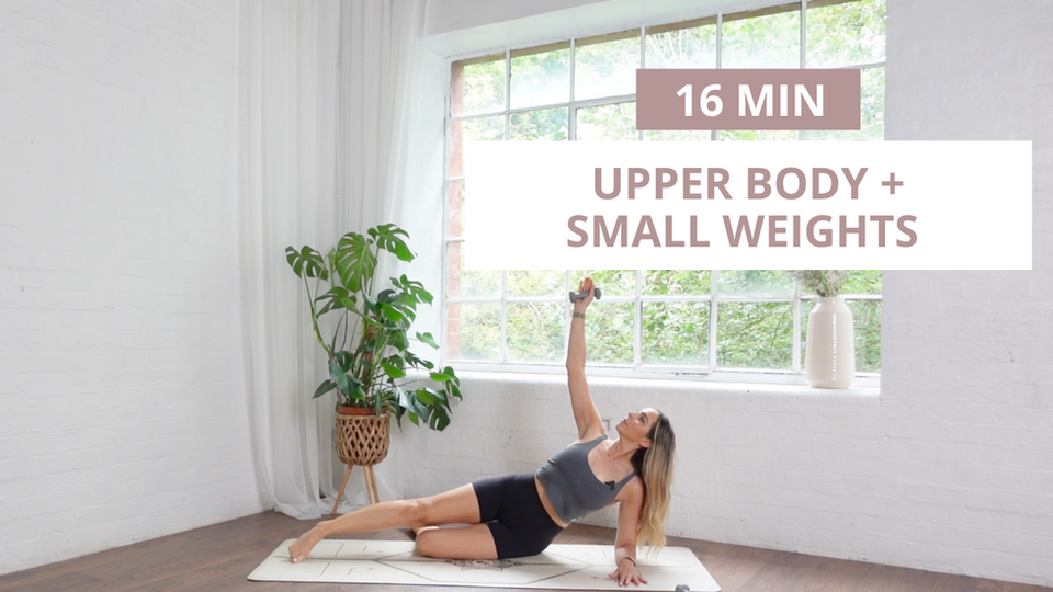 Upper Body with small weights: 15 mins
